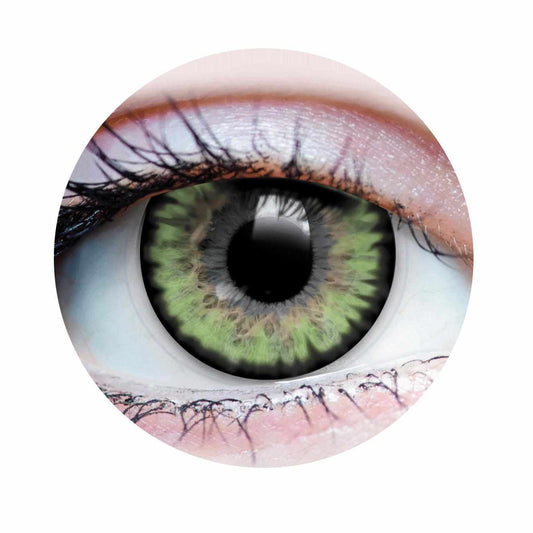 Green colored contact lenses, coloured contact lenses, color contacts, circle lens.