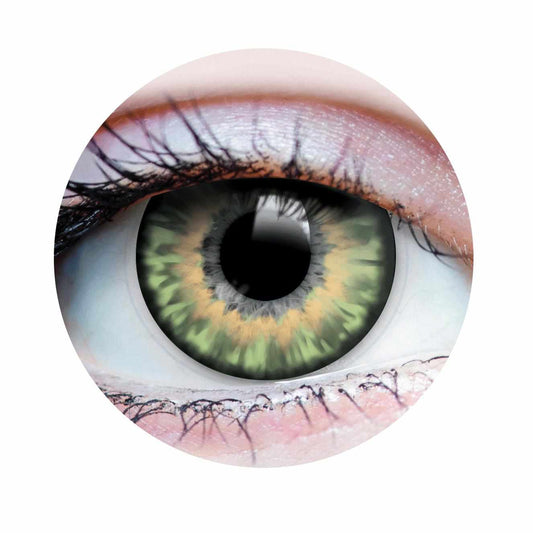 Green colored contact lenses, coloured contact lenses, color contacts, circle lens.