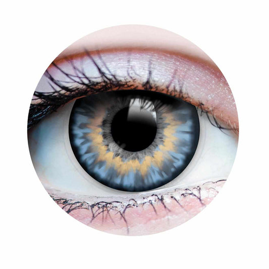 Blue colored contact lenses, coloured contact lenses, color contacts, circle lens.