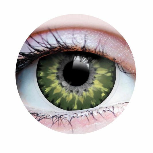 Green colored contact lenses, coloured contact lenses, color contacts, circle lens.