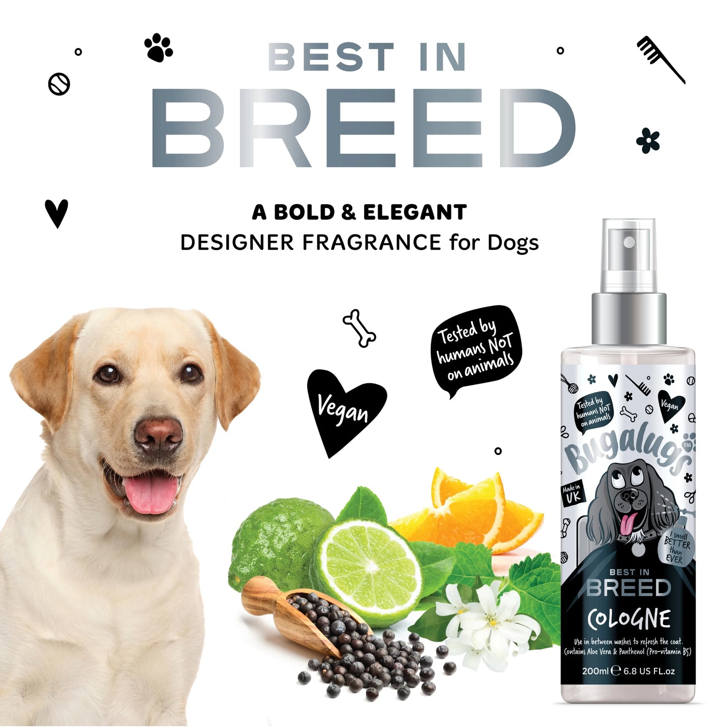 Bugalugs Best in Breed Dog Cologne 200ml