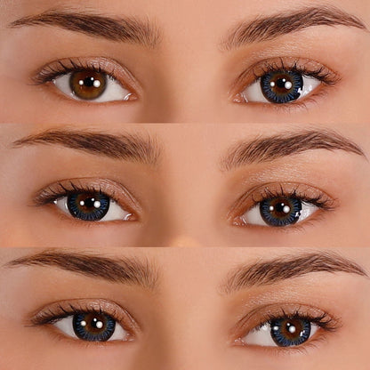 PRIMAL® Temptress Ocean - Blue Colored Contact Lenses