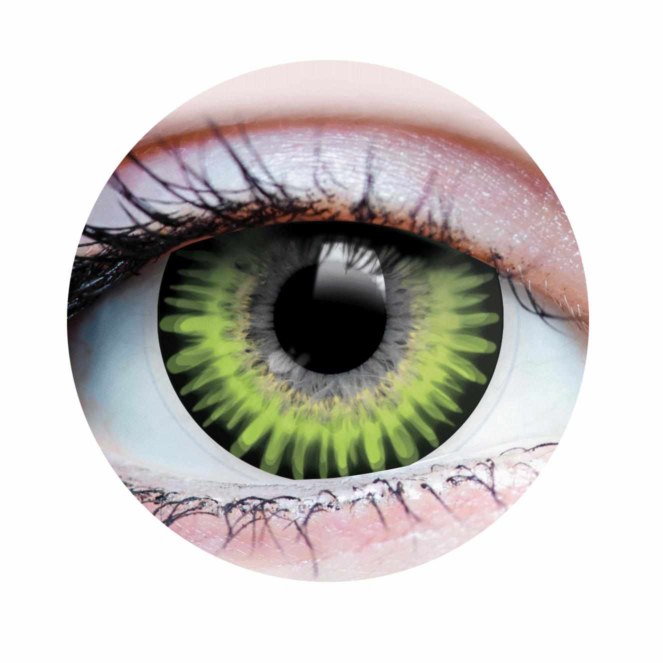 Green colored contact lenses, coloured contact lenses, color contacts, circle lens.