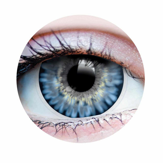 Blue colored contact lenses, coloured contact lenses, color contacts, circle lens.