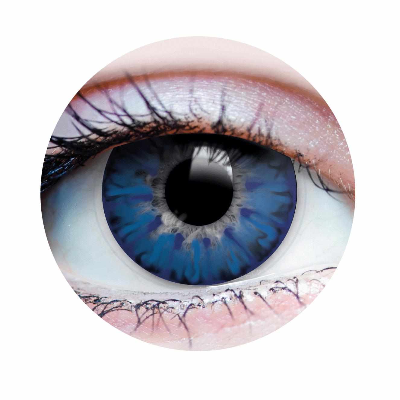 Blue colored contact lenses, coloured contact lenses, color contacts, circle lens.