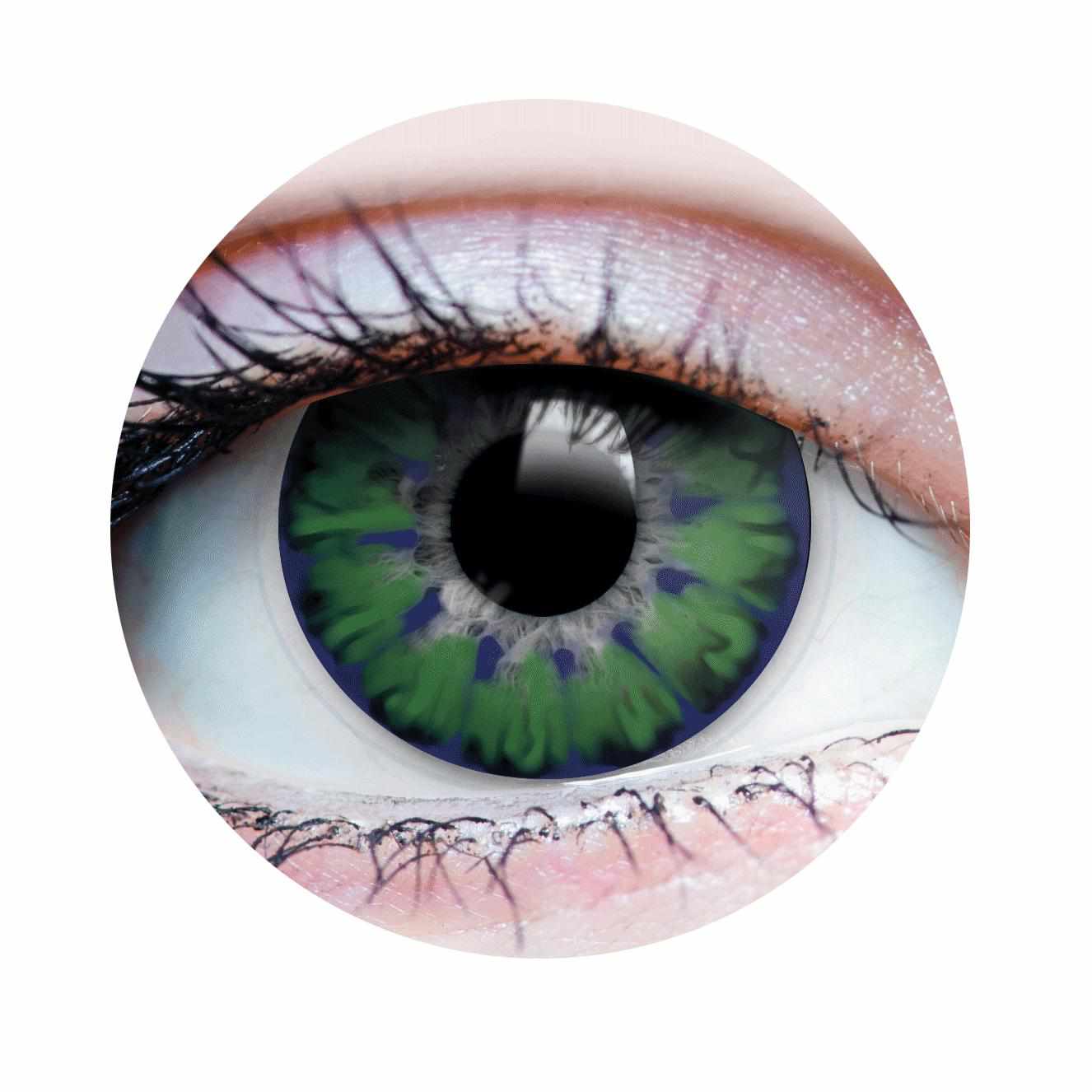 Green colored contact lenses, coloured contact lenses, color contacts, circle lens.