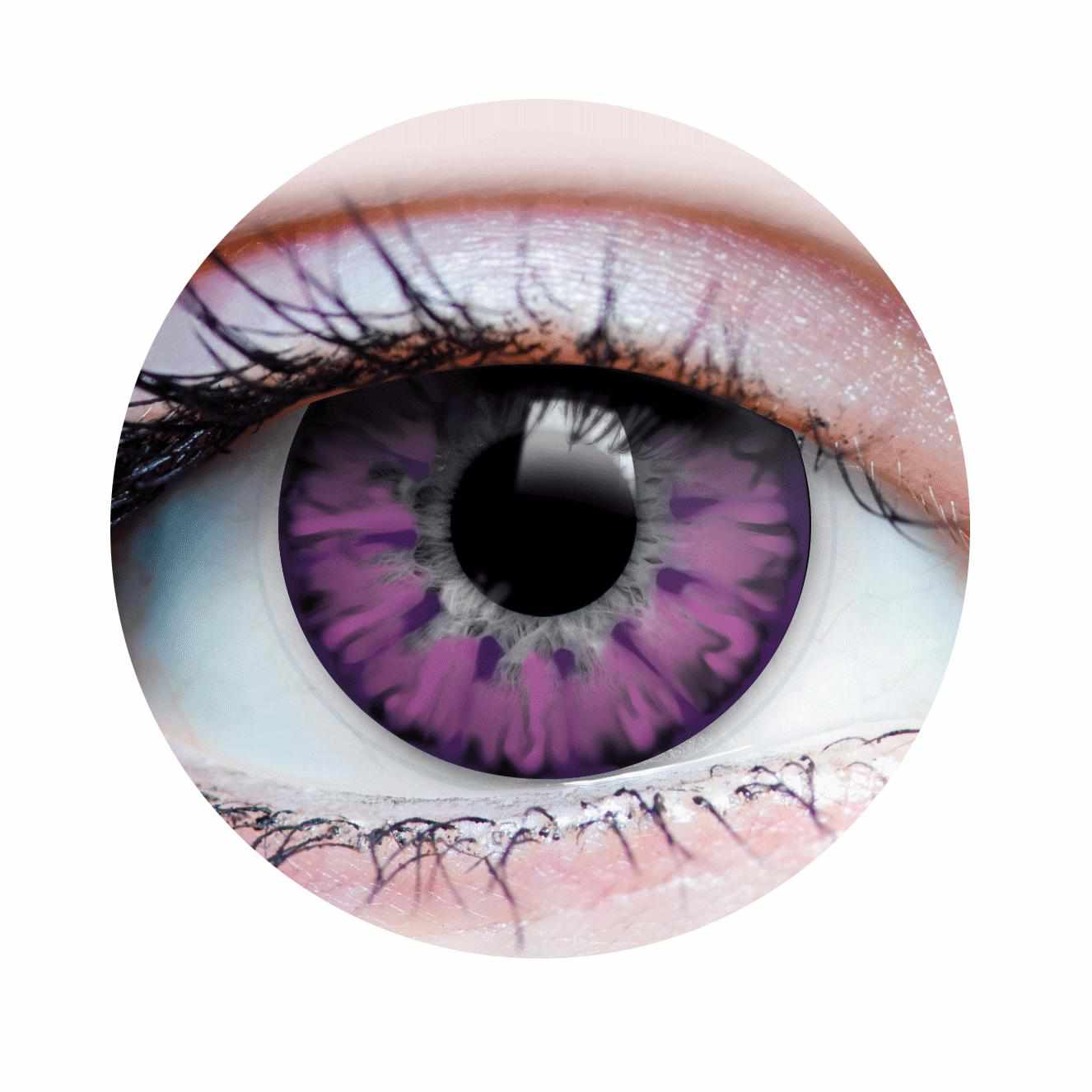 Purple colored contact lenses, coloured contact lenses, color contacts, circle lens.