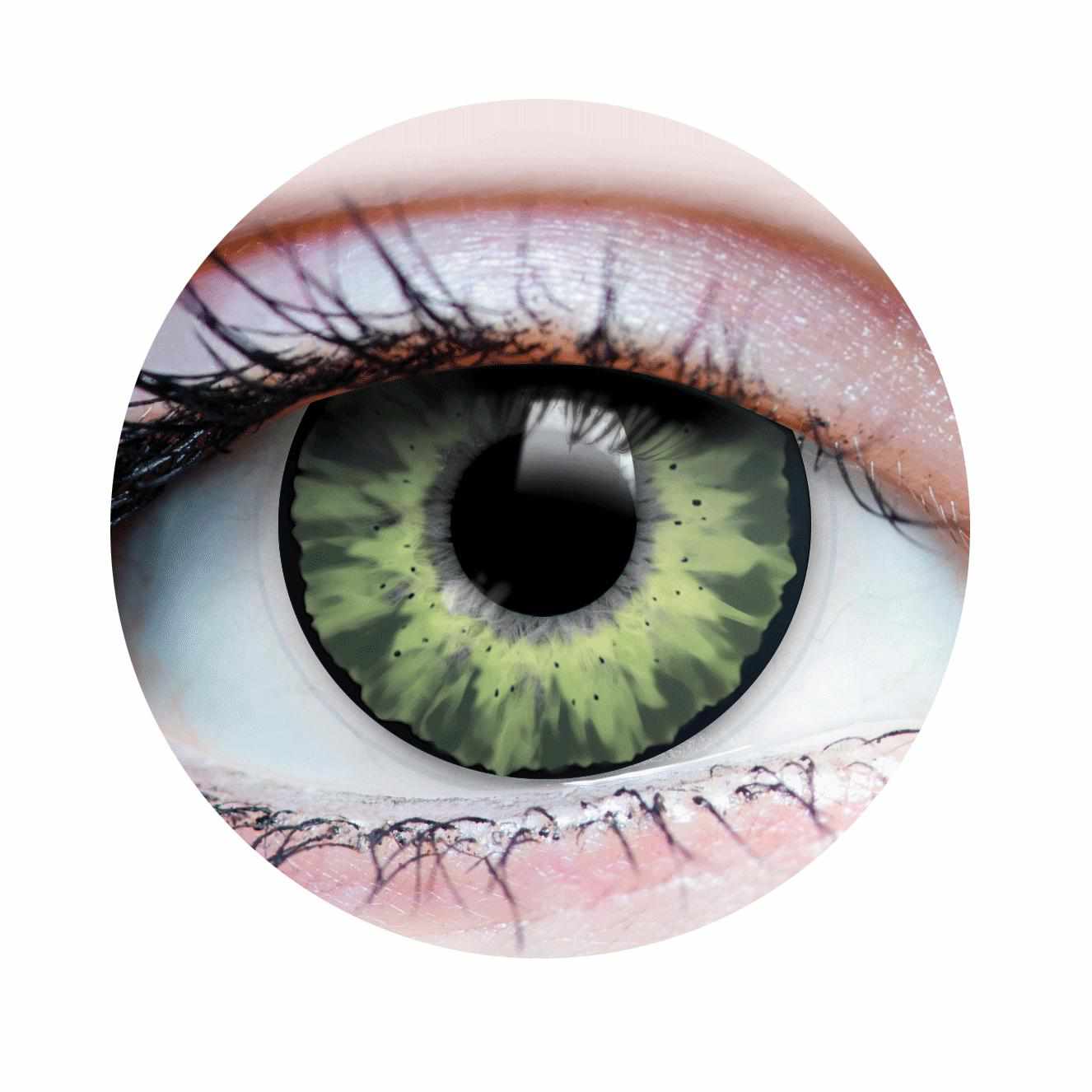 Green colored contact lenses, coloured contact lenses, color contacts, circle lens.