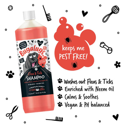 Bugalugs Flea & Tick Dog Shampoo 250ml