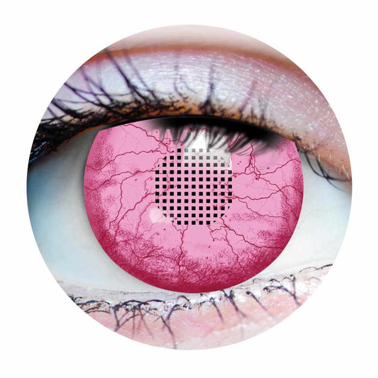 Pink Colored contact lenses, Halloween Cosplay, color contacts, krazy lens, fancy lens, circle lens.