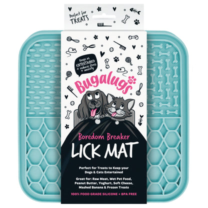 Bugalugs Lick Mat for Dogs & Cats (Blue)