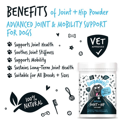 Bugalugs Joint & Hip Powder Supplement 200g for Dogs