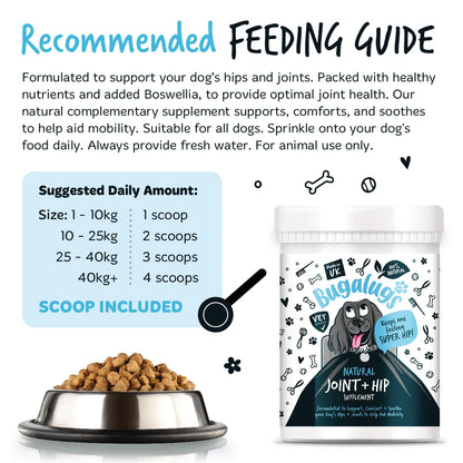 Bugalugs Joint & Hip Powder Supplement 200g for Dogs