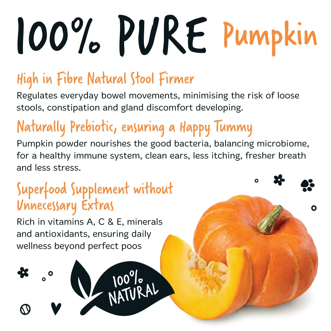 Bugalugs Pumpkin Powder 200g for Dogs