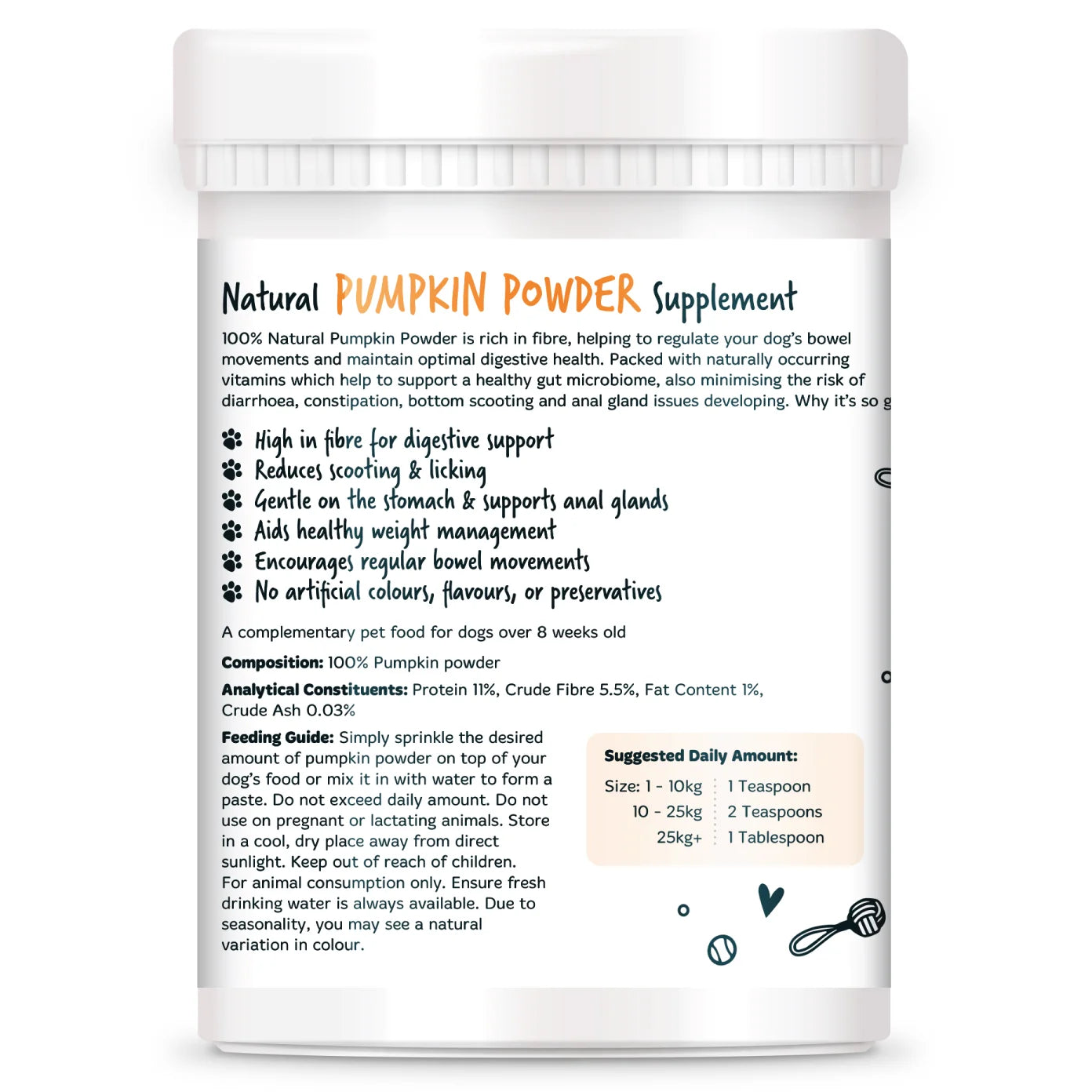 Bugalugs Pumpkin Powder 200g for Dogs