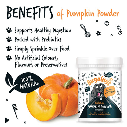 Bugalugs Pumpkin Powder 200g for Dogs