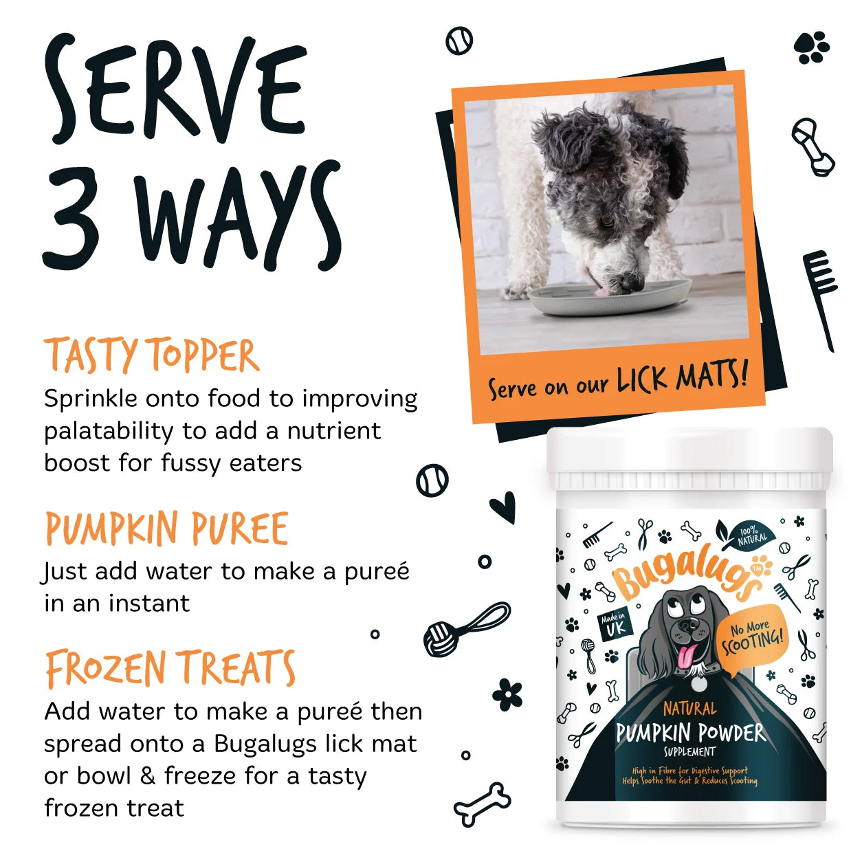 Bugalugs Pumpkin Powder 200g for Dogs