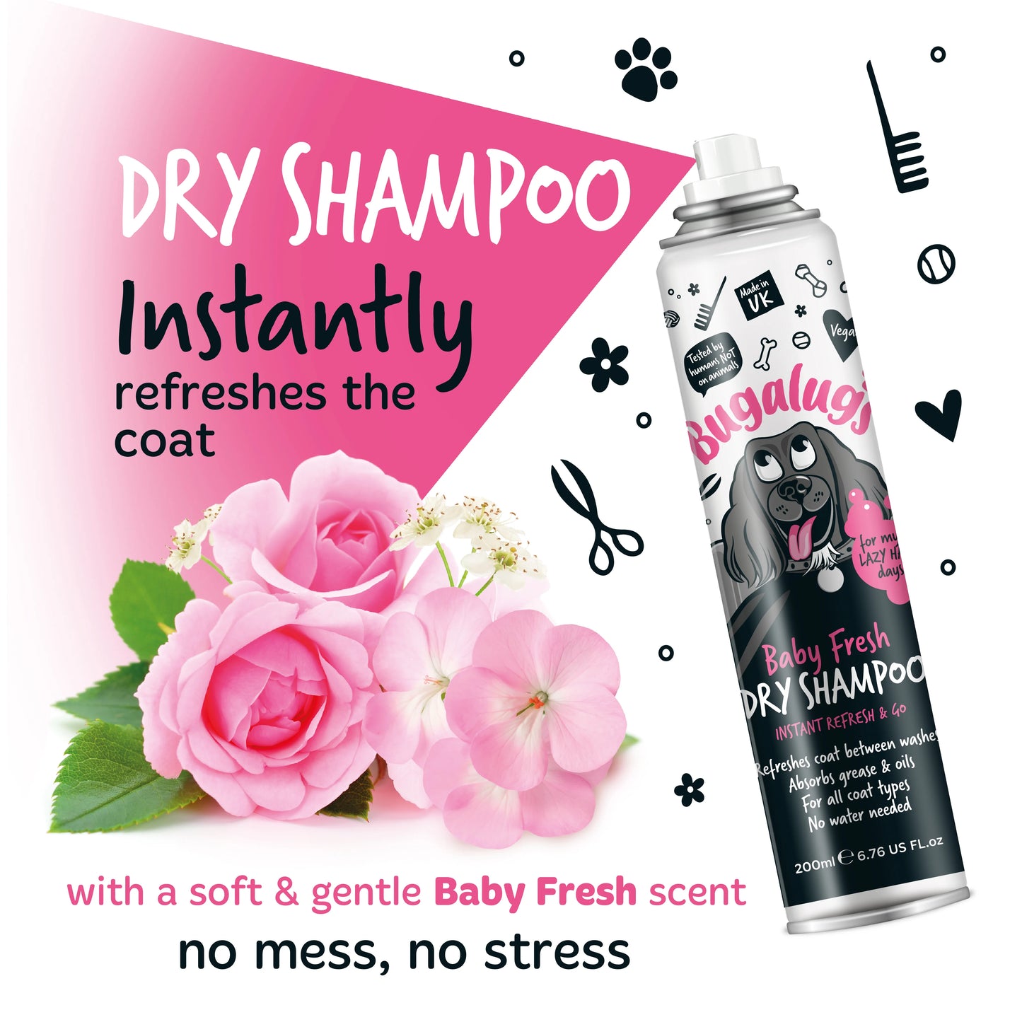 Bugalugs Baby Fresh Dry Shampoo 200ml