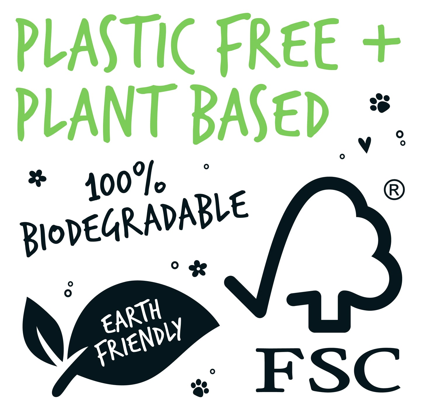 Bugalugs Biodegradable Pet Wipes (20 Large Plastic Free & plant based Wipes) Fragrance Free for Dogs & Cats