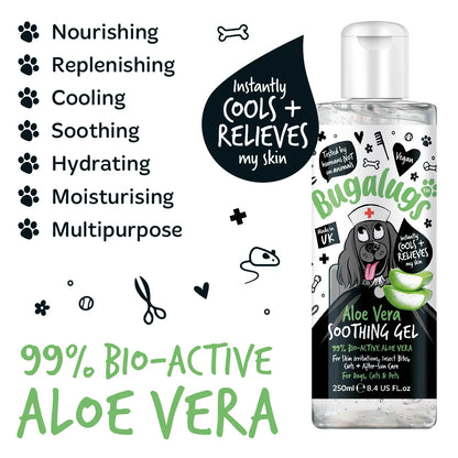 Bugalugs Aloe Vera Soothing Gel 250ml