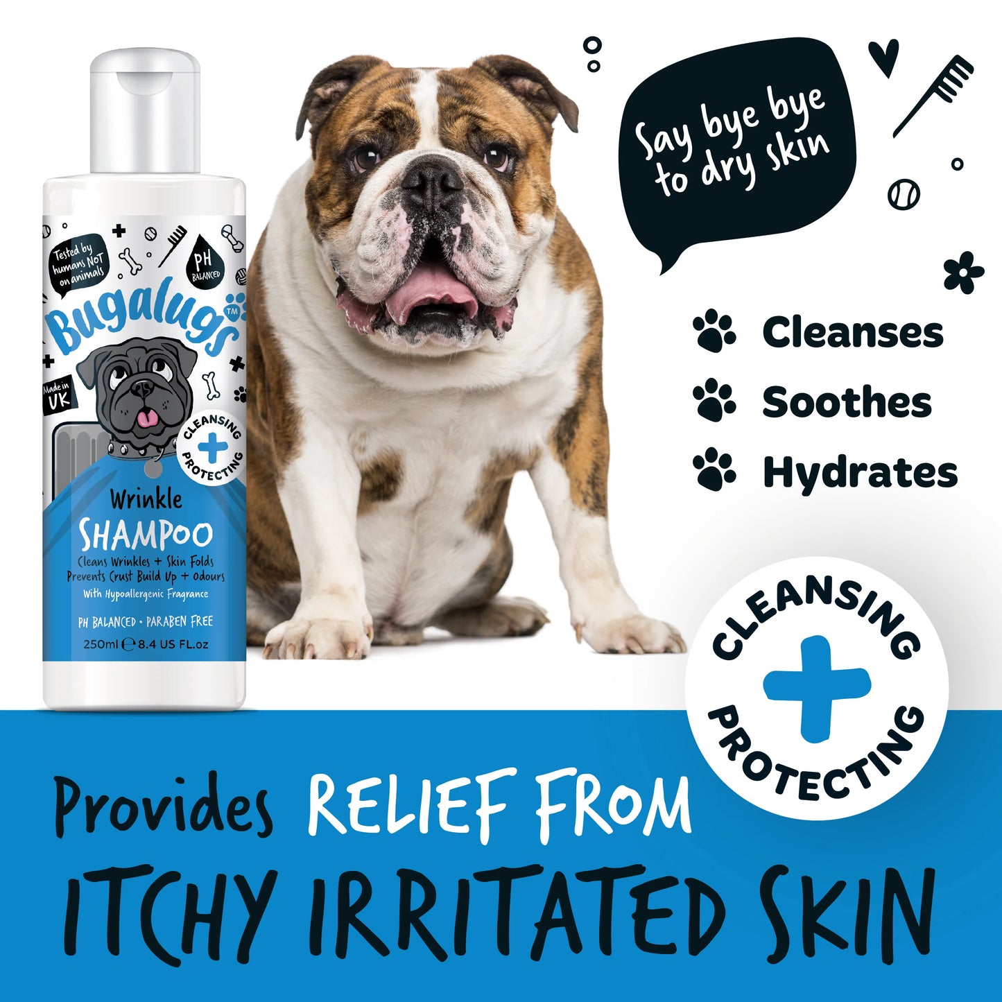 Bugalugs Wrinkle Pet Shampoo 250ml