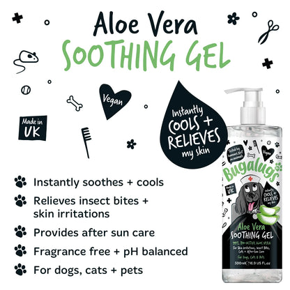 Bugalugs Aloe Vera Soothing Gel 500ml