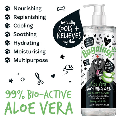 Bugalugs Aloe Vera Soothing Gel 500ml
