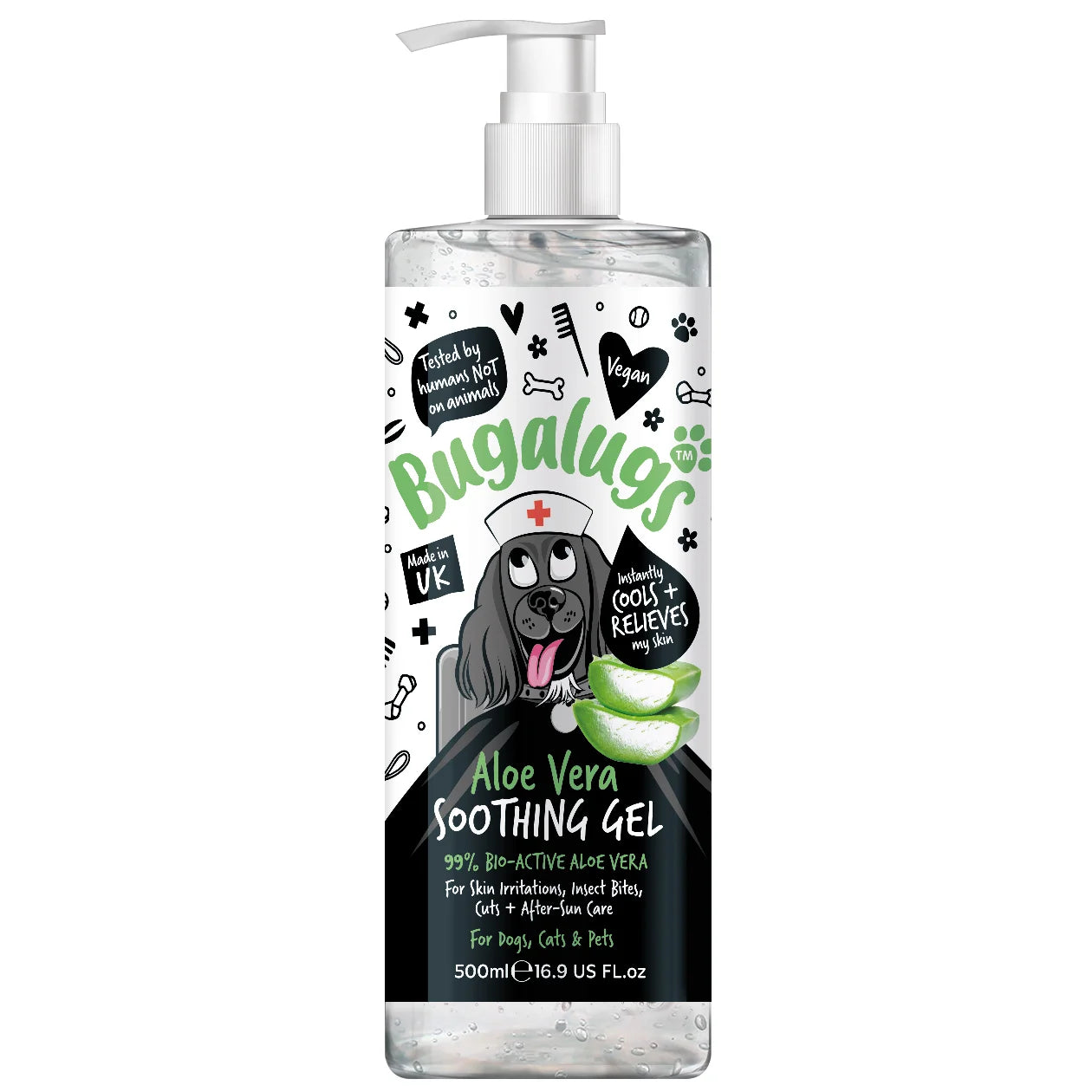 Bugalugs Aloe Vera Soothing Gel 500ml