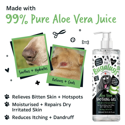 Bugalugs Aloe Vera Soothing Gel 500ml