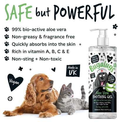 Bugalugs Aloe Vera Soothing Gel 500ml