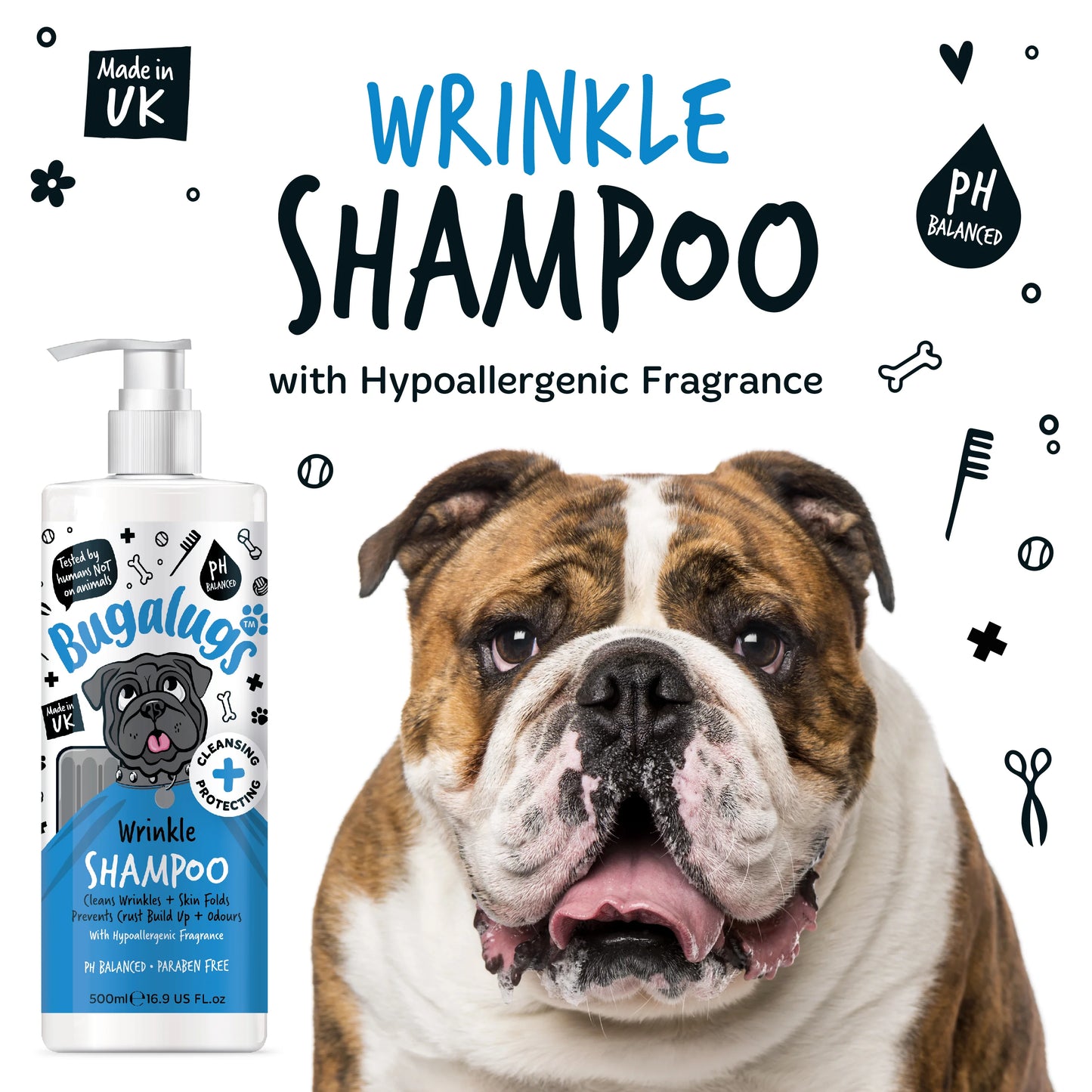 Bugalugs Wrinkle Pet Shampoo 500ml