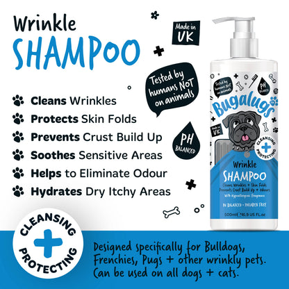 Bugalugs Wrinkle Pet Shampoo 500ml