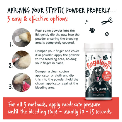 Bugalugs Styptic Powder 50G