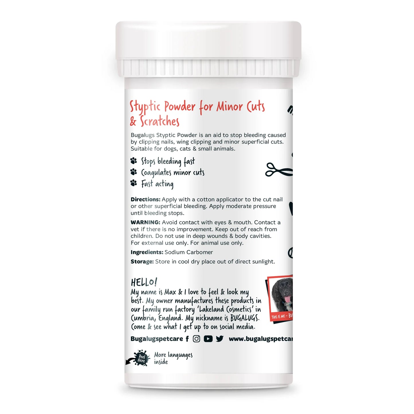 Bugalugs Styptic Powder 50G