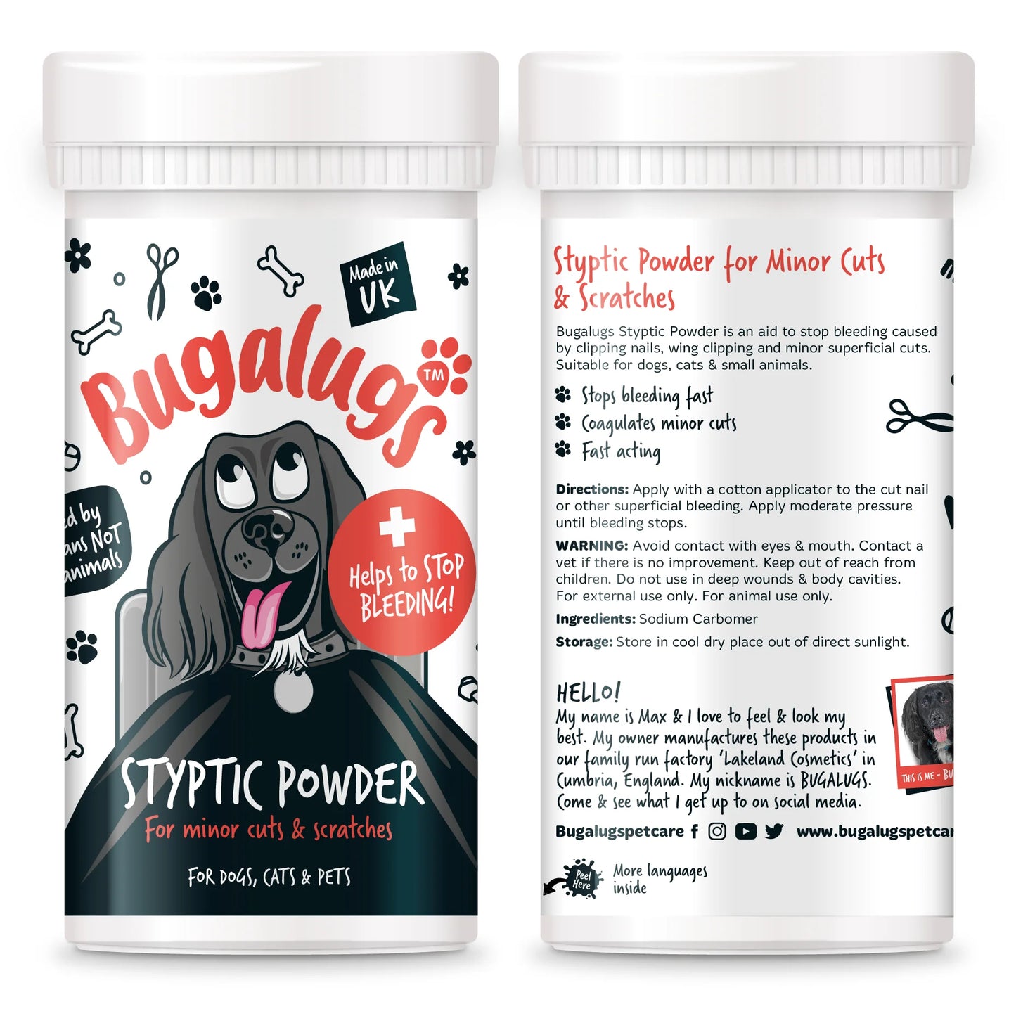 Bugalugs Styptic Powder 50G