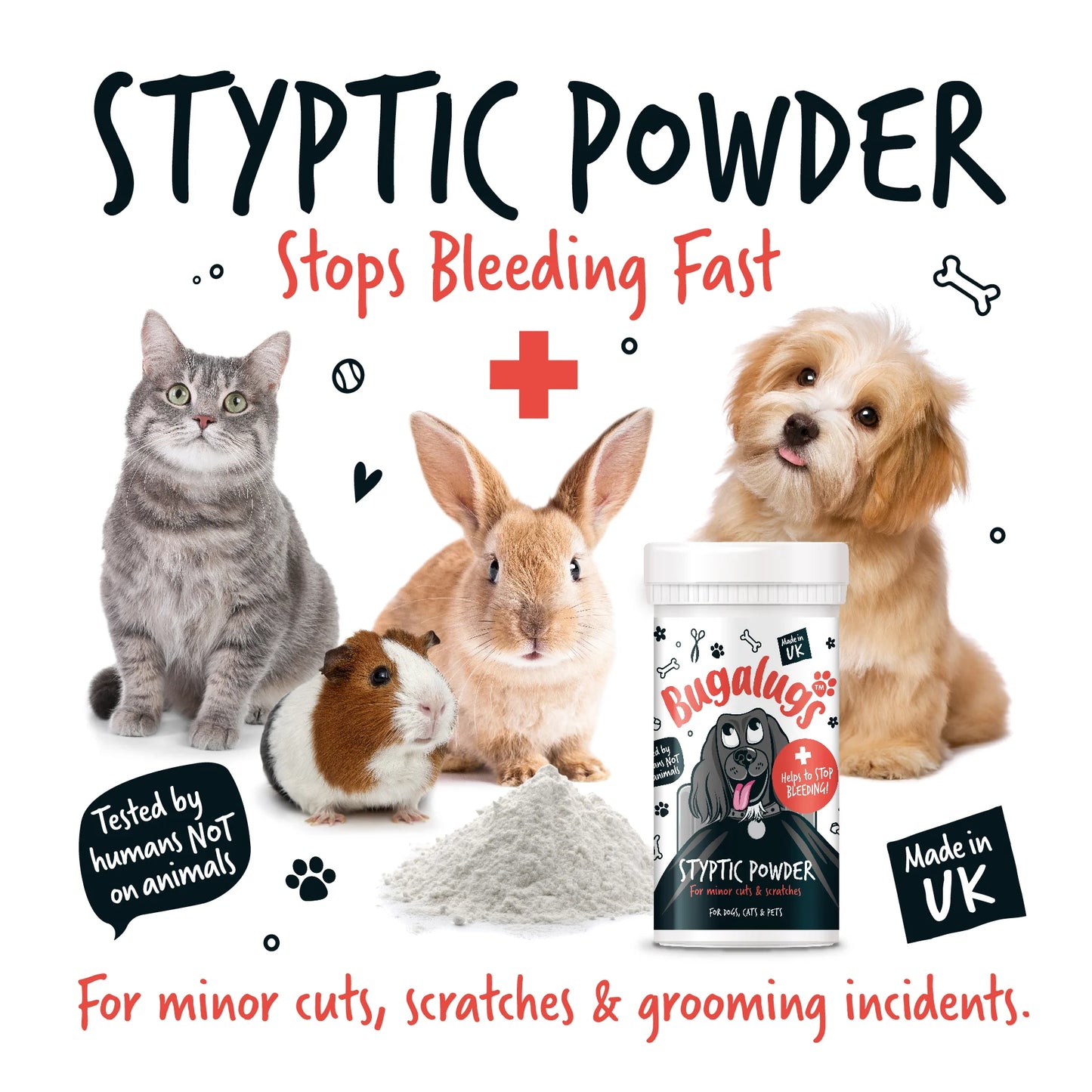 Bugalugs Styptic Powder 50G