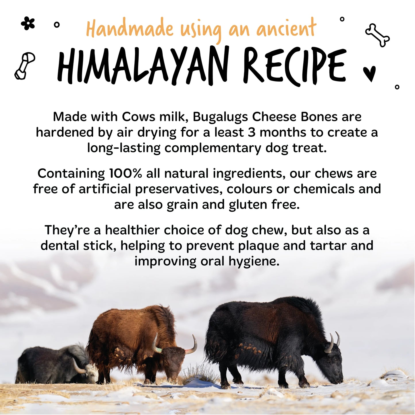 Bugalugs Himalayan Yak Chews Small (5 Pack) 105g