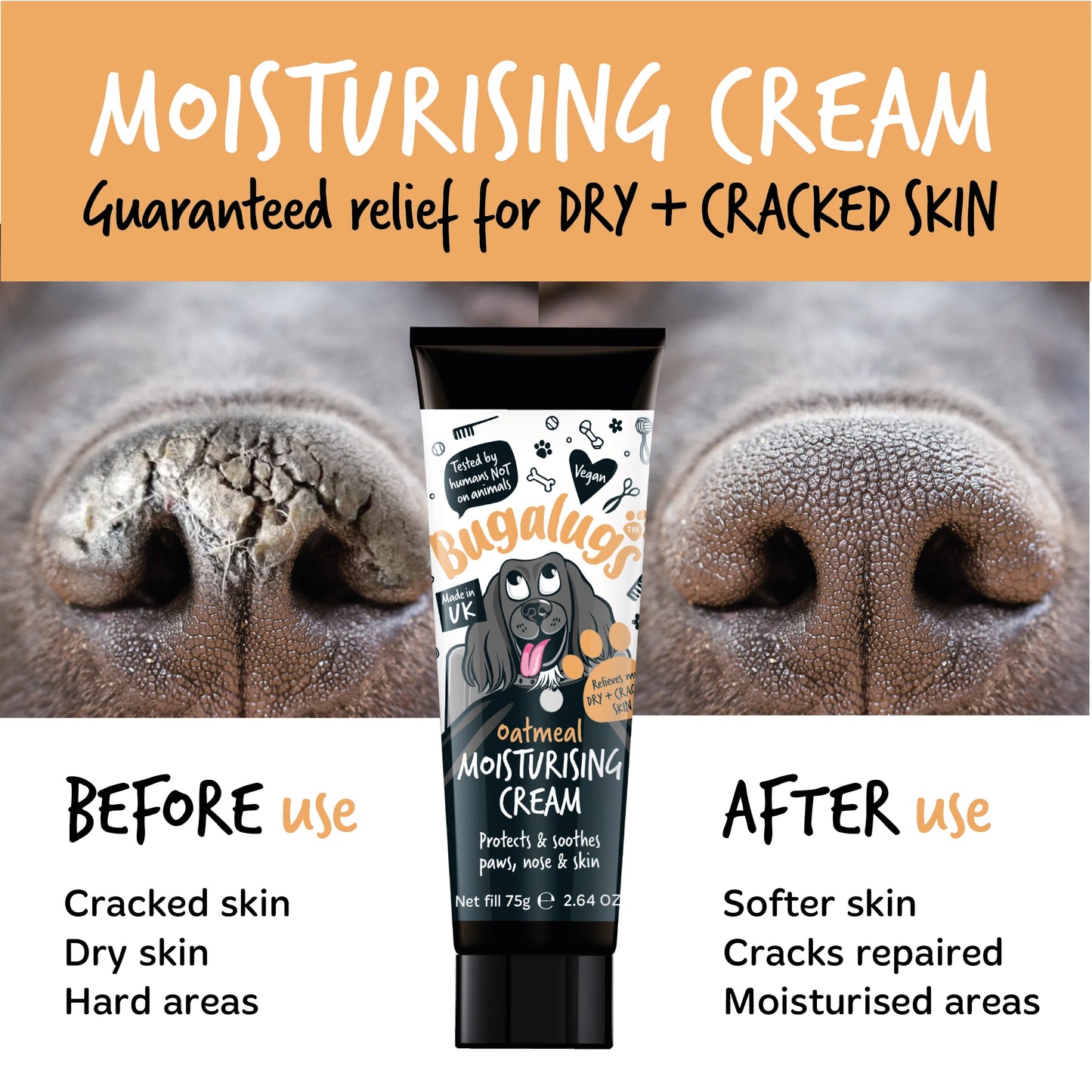 Bugalugs Moisturising Oatmeal Cream 75g