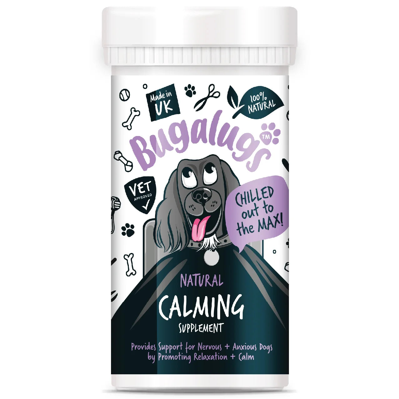 Bugalugs Calming Powder Supplement with spoon 80g