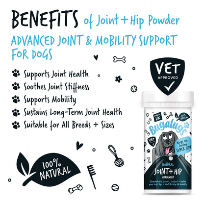 Bugalugs Joint & Hip Powder Supplement 80g for Dogs