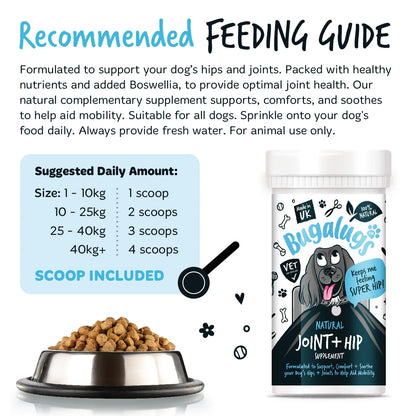 Bugalugs Joint & Hip Powder Supplement 80g for Dogs