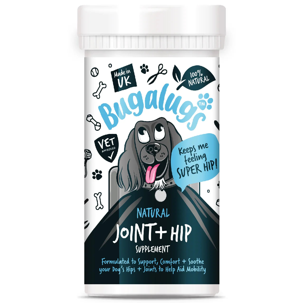 Bugalugs Joint & Hip Powder Supplement 80g for Dogs