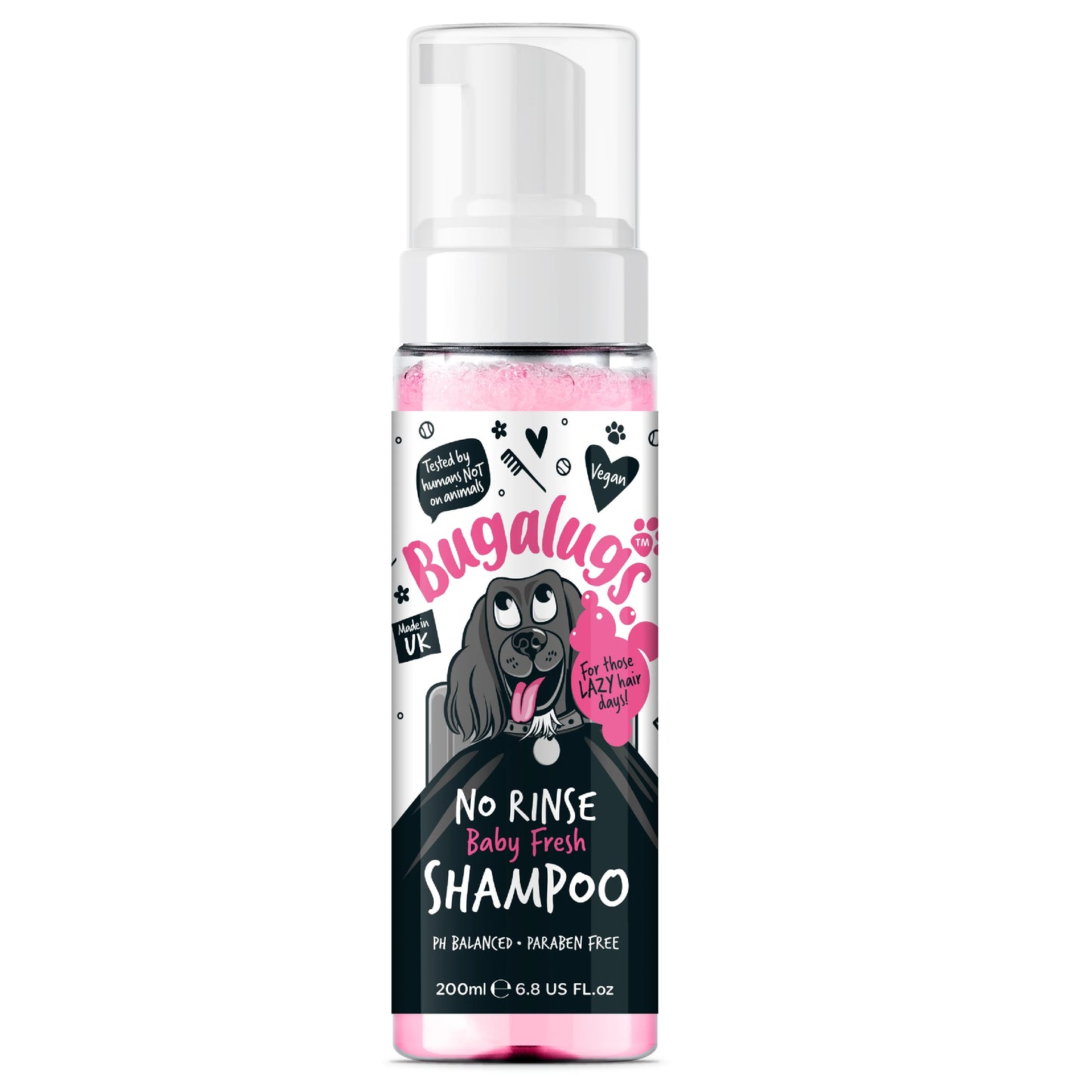 Bugalugs No Rinse Shampoo Baby Fresh 200ml