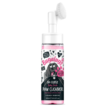 Bugalugs No Rinse Paw Cleaner Foam Shampoo 200ml - Baby Fresh