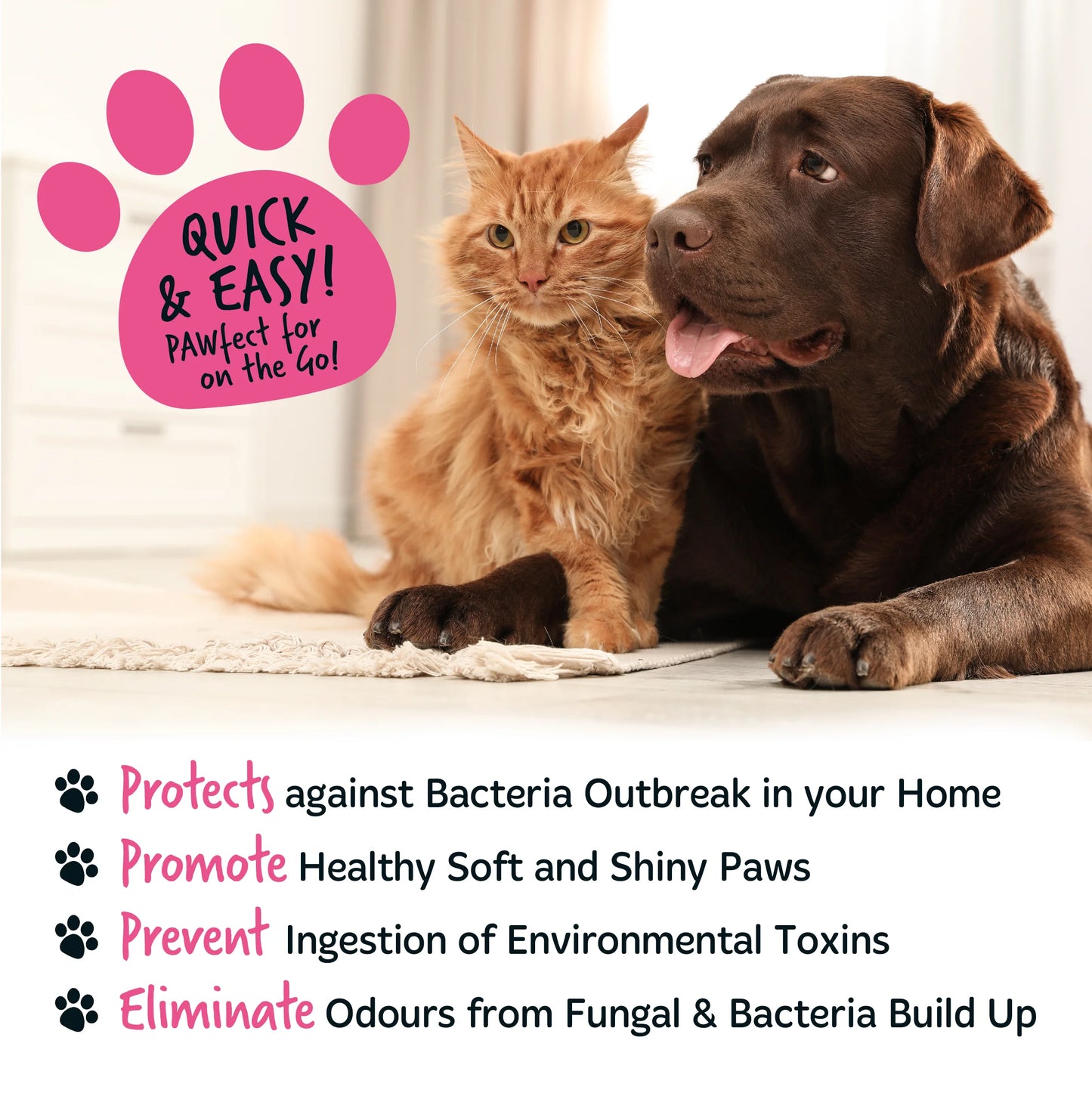 Bugalugs No Rinse Paw Cleaner Foam Shampoo 200ml - Baby Fresh
