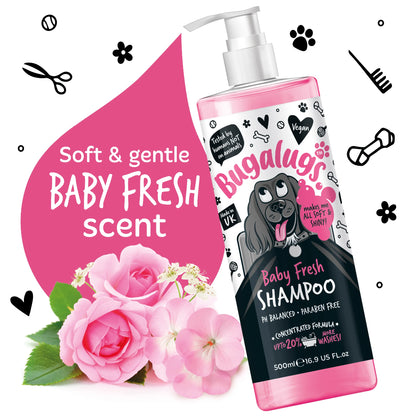 Bugalugs Baby Fresh Dog Shampoo 500ml
