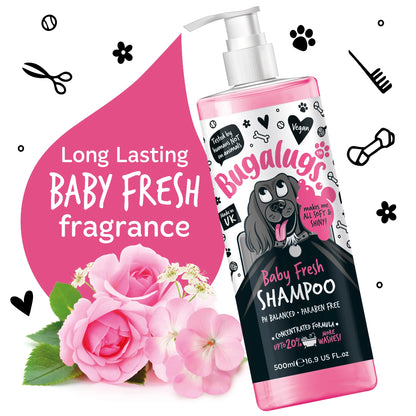 Bugalugs Baby Fresh Dog Shampoo 500ml