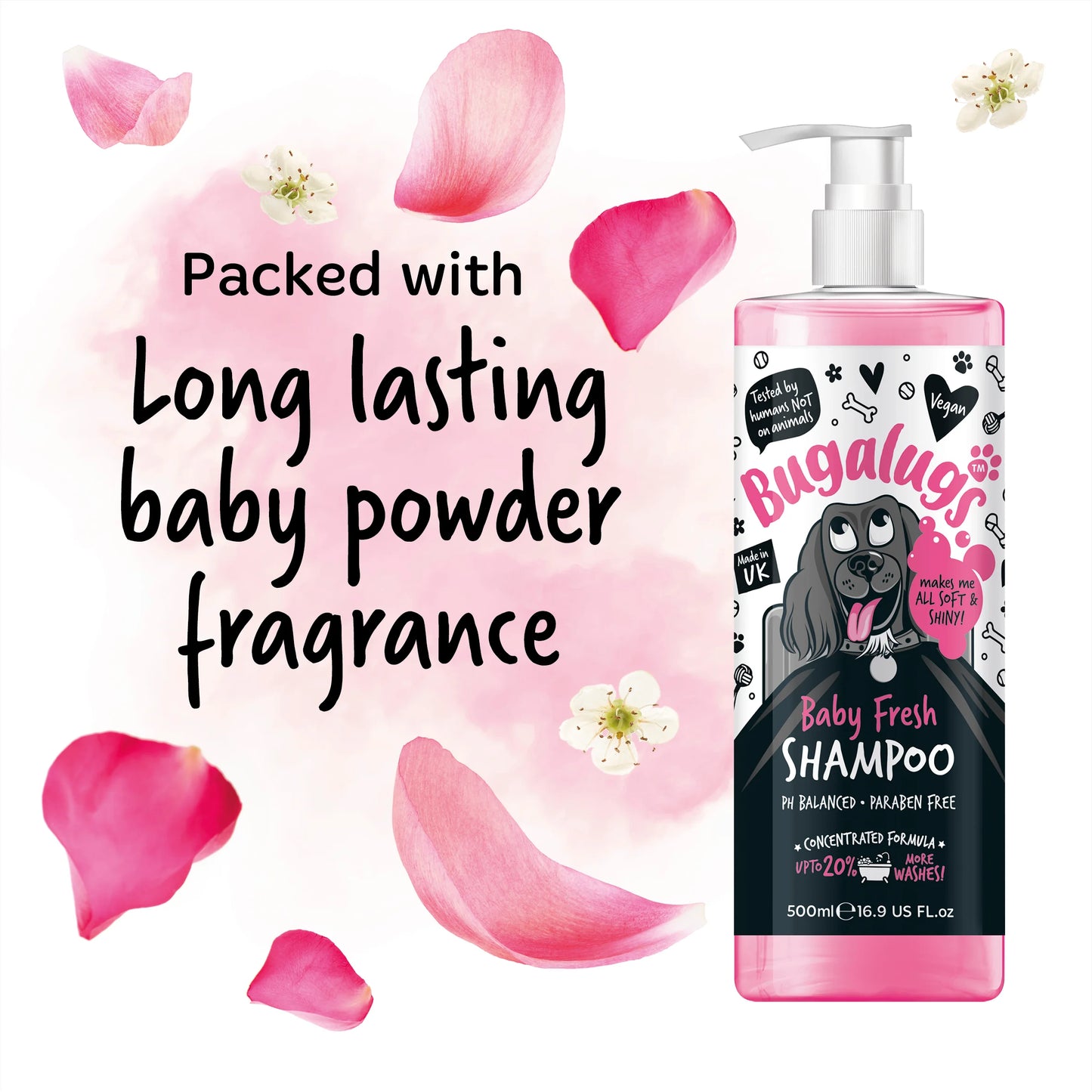 Bugalugs Baby Fresh Dog Shampoo 500ml