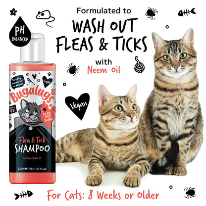 Bugalugs Cat Flea & Tick Dog Shampoo 250ml