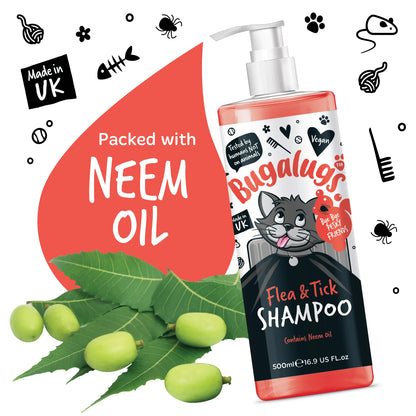 Bugalugs Cat Flea & Tick Dog Shampoo 500ml